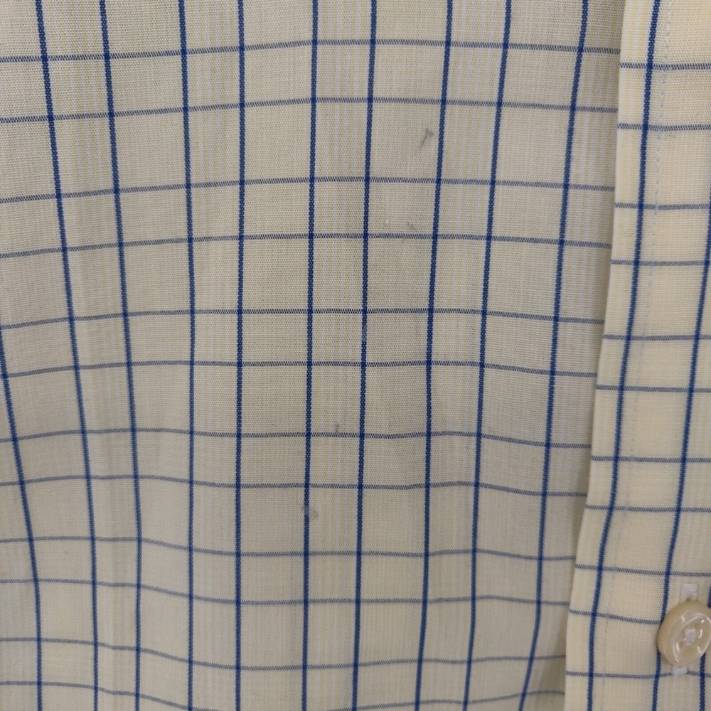 Vintage Polo Ralph Lauren Shirt Mens 17.5 Yellow Plaid Andrew Long Sleeve Button - Picture 7 of 14